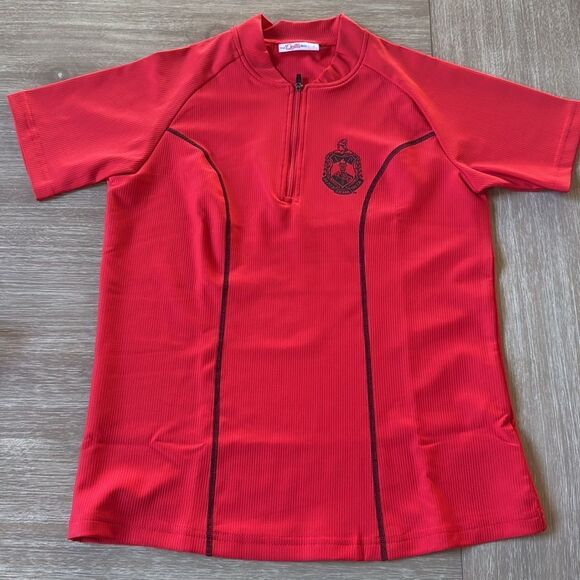 The Delta Box 2-Piece Ribbed 1/4 Zip Active Legging Set CL8 Red Size S NWT - Picture 4 of 5